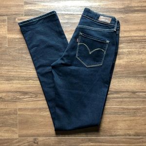EUC Levi's Bold Curve Mid Rise Straight Jeans